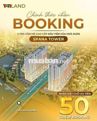 NHẬN BOOKING CĂN HỘ SPANA - TRUNG TÂM MỚI ĐÀ NẴNG