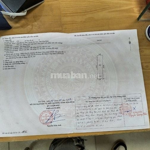 Cần bán đất mặt ql6 thuộc phường kỳ sơn ,tp hòa bình cũ,bây giờ là tỉn
