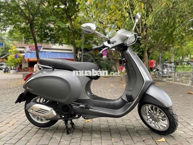 Vespa xám ghi đèn led xe đẹp chính chủ bán