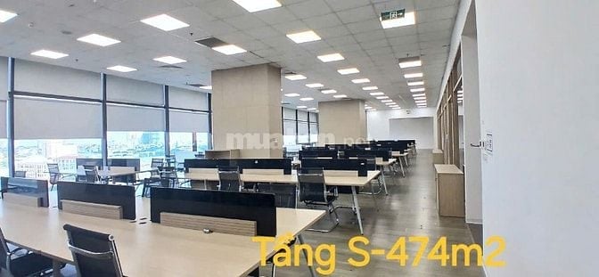Cho thuê văn phòng làm việc có sẵn nội thất view đẹp 474m2 tòa Artemis