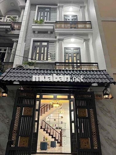 Nhà phố đẹp 4.7mx13 Full nội Thất – 4PN, 4WC – đường nhựa 7m – Quận 12