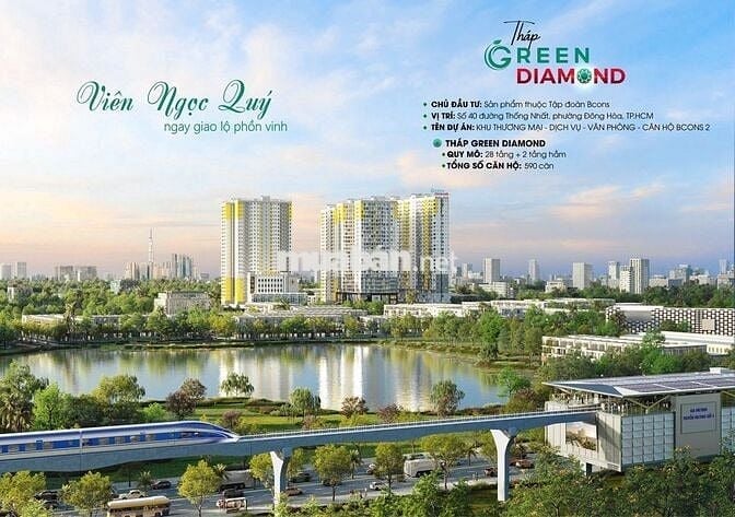 GIỮ CHỖ THÁP GREEN DIAMOND - CHỈ VỚI 30TR/SUẤT CÓ HOÀN LẠI 100%