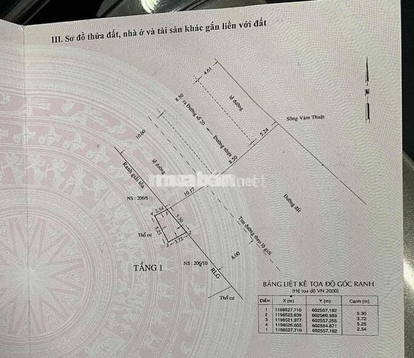 NHỎ NHƯNG CÓ VÕ, MT SÔNG VÀM THUẬT, ĐƯỜNG SỐ 20, NGANG 5,3M, KD VÍP