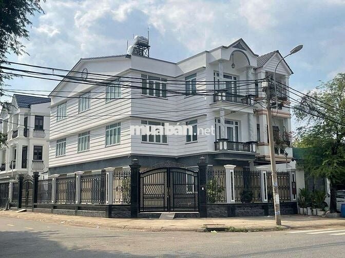 BIỆT THỰ GÓC 2LẦU, MẶT TIỀN KDC BÌNH CHIỂU 8X23M 4PN 7WC, CÓ THANG MÁY