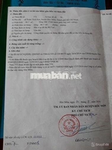 Chủ ngộp ngân hàng cần ra nhanh lô đất Hóc Môn thổ cư trong tuần 680TR
