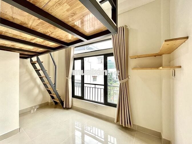 NGAY ĐH VĂN HIẾN, BV TÂN PHÚ GÁC LỬNG 25M2 FULL NỘI THẤT MỚI XÂY
