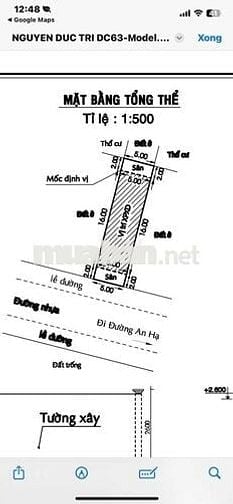 Bán đất kdc An Hạ, xã Phạm Văn Hai