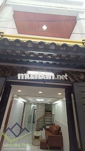 TÂN PHÚ - NHÀ MỚI HẺM THÔNG VÀI BƯỚC RA MẶT TIỀN GIÁ 4,05TỶ TL