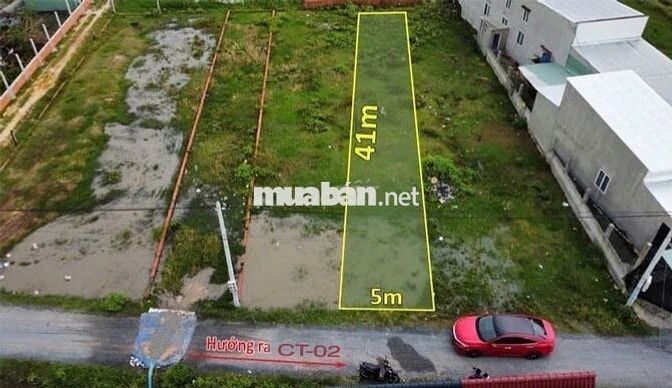 Mình Cần Tiền bán đất thổ cư Đ.CT02, 205M2, Full thổ cư, chưa tới 2Tỷ