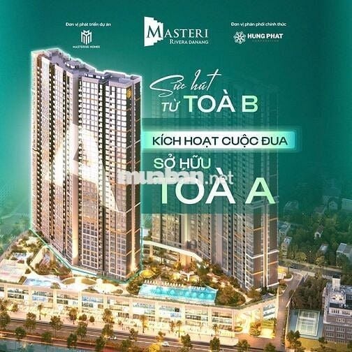 Sở hữu ngày căn 2PN view sông pháo hoa tòa A tại Masteri chỉ từ 4tỷ8