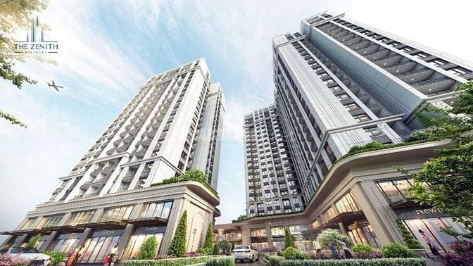 Căn 2 phòng ngủ dự án The Zenith view hồ bơi