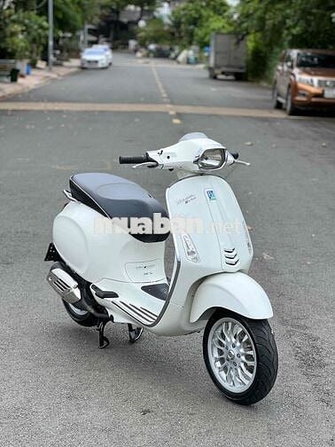 Vespa Spirnt 125 Trắng Đen 2015 Bao Ra Biển 60 🎉🎉🎉