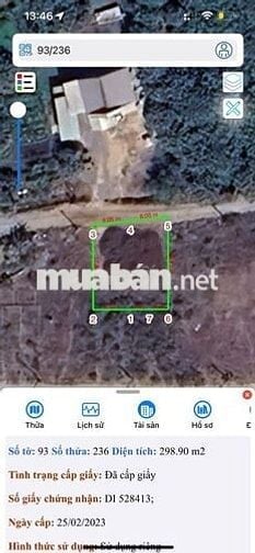 CHÍNH CHỦ BÁN ĐẤT NỀN - 298,9m2 - TP. BIÊN HÒA, TỈNH ĐỒNG NAI