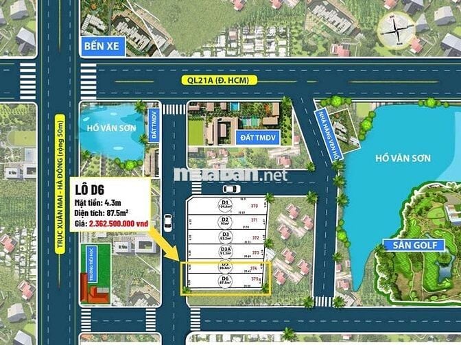 Đất thổ cư Nam Phương Tiến - Chương Mỹ, Hà Nội