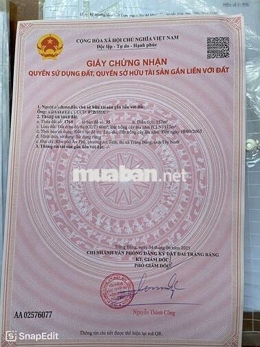 CHỦ NGỘP BÁN GẤP – NHÀ C4 132M2, 635TR, SHR, P. AN TỊNH, TRẢNG BÀNG