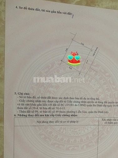 BÁN GẤP - NHÀ NGÕ 343 PHỐ ĐỘI CẤN - BA ĐÌNh -35M - 4 TẦNG - MT 5M 
