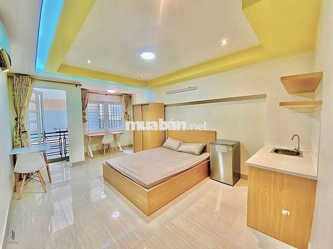 STUDIO 35M2 BAN CÔNG HOÀNG HOA THÁM BÌNH THẠNH KẾ GÒ VẤP GẦN VLU, IUH