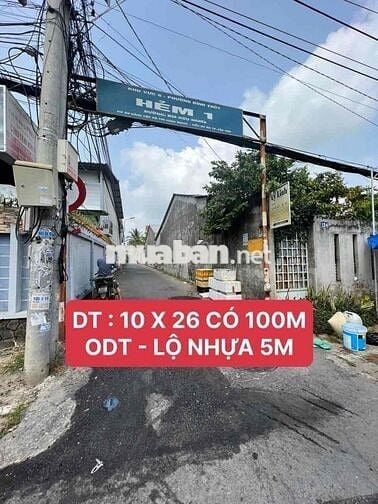 ❌ KÈO THƠM ❌ BÁN NỀN TRỤC 9 HẺM 1 BÙI HỮU NGHĨA CÁCH CHỢ BÌNH THUỶ 200