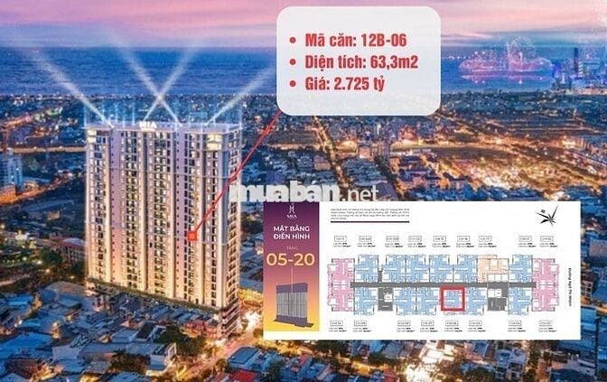 CẦN BÁN CĂN 2PN VIEW THÀNH PHỐ - 2,7 TỶ BÀN GIAO NỘI THẤT LIỀN TƯỜNG