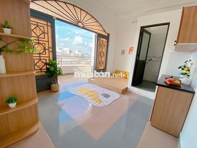 Phòng studio full nội thất ban công rộng