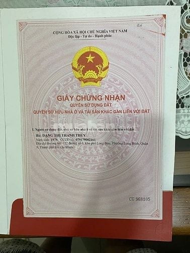 Bán đất sổ đỏ quận 9 ngay khu Samsung Bưng ông thoàng DT 60m2 4.55 tỷ