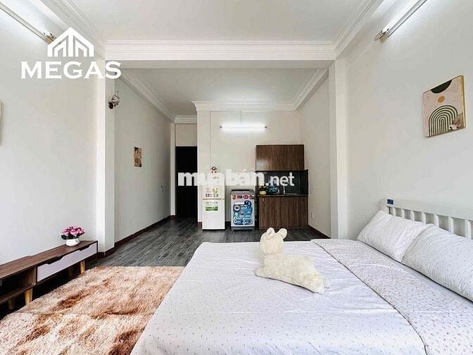 STUDIO BAN CÔNG FULL NỘI THẤT, MÁY GIẶT RIÊNG NGAY ĐH VĂN HIẾN, ÂU CƠ