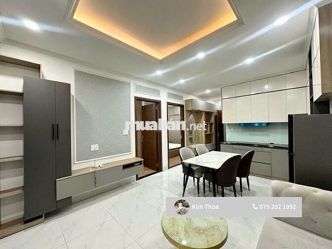 Căn hộ 2PN 1WC, 55m2, full nội thất, ban công ở Vạn Phúc. Chỉ 12,5 tr