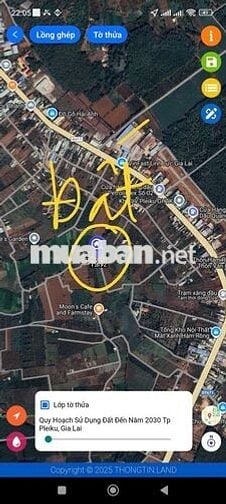 Bán 1000m2 - 300 Tr tại TP Pleiku Gia Lai cách QL19 400M