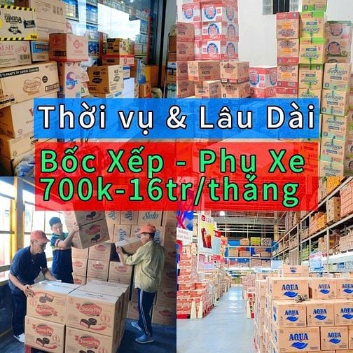📦🚛 HCM TUYỂN GẤP BỐC XẾP – PHỤ XE GIAO HÀNG (THỜI VỤ / LÂU DÀI) 📦🚛