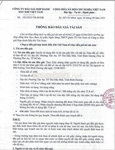 BĐS tại Phường Tân An, Thủ Dầu Một, Bình Dương (Nay là Phú An, TP HCM)