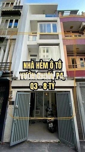 🌟 NHÀ HXH VƯỜN CHUỐI, P4, Q3 – 8 TỶ, DÒNG TIỀN 18TR/THÁNG