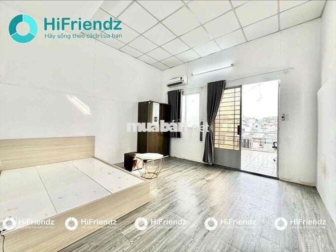Cho thuê căn hộ 1PN - 60m2 - có ban công – sân vườn full nội thất