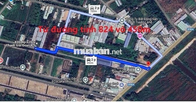 Đất đầu tư Long An đối diện Đại học Tân Tạo