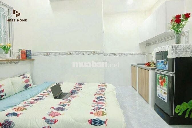 CHO THUÊ CĂN HỘ STUDIO FULL NỘI THẤT NGAY BÙI QUANG LÀ, TÂN SƠN