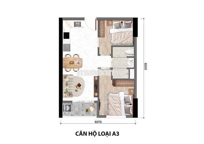 💥 Căn hộ Bcons Dĩ An- 2PN-1wc- 49M2 NGAY Trạm METRO Số 1 Suối Tiên 💥