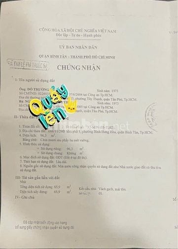 Chủ Cần Bán Gấp nhà 98m full thổ cư giá chỉ 40tr/m 