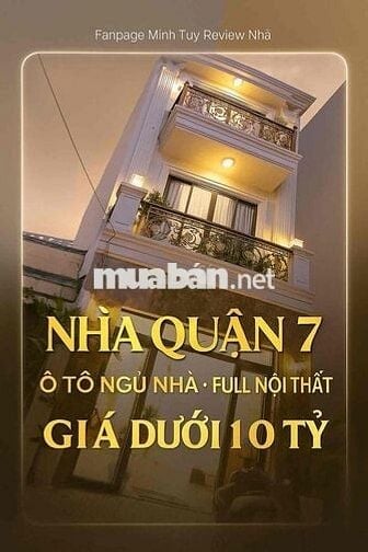 Nhà mới tinh Quận 7 – Đẹp xuất sắc, chỉ việc xách vali vào ở ngay!