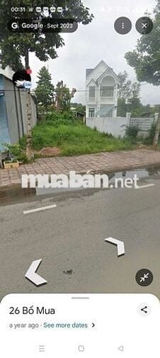 Bán đất 250m² (10x25m), 100m² thổ cư, mặt tiền 26 Bố Mua