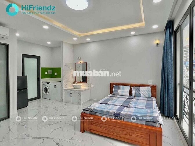 Căn Hộ Studio Ban Công 25m2 - Gần UEH, Huflit - Máy Giặt Riêng