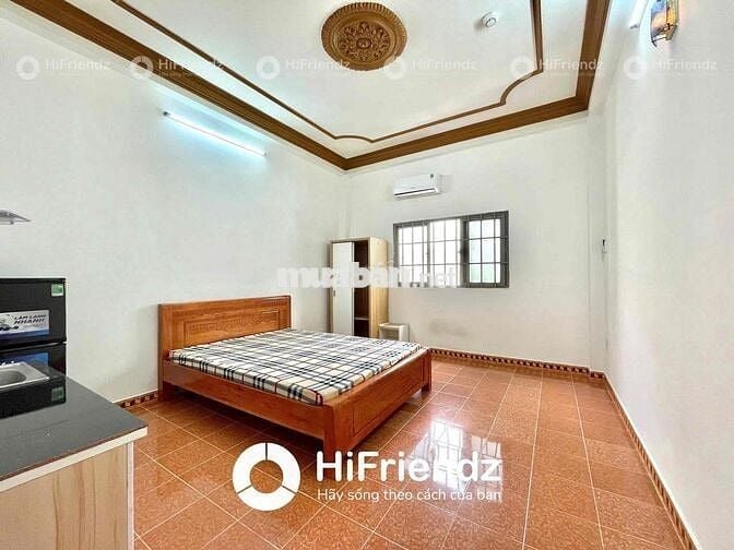 Phòng Trọ Cửa Sổ Lớn Full NT - Mặt Tiền Đường - Bãi Xe Trệt - HF