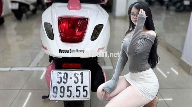 Vespa đèn vuông led 2 tầng tặng BS Vip 99.555
