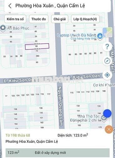 Bán dãy nhà trọ Hoà Xuân, DT 123m2, đường 7m5 Nguyễn Quang Lâm giá tôt