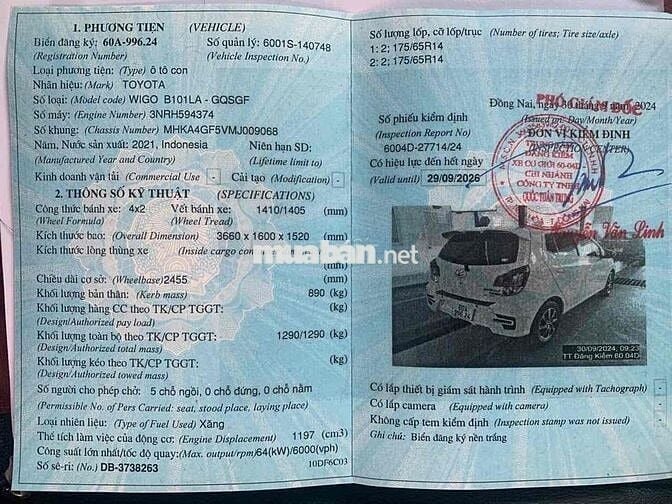 Toyota Wigo 2021 1.2 AT - 50000 km