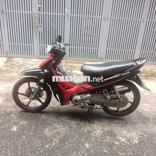 Xe Sirius 50cc màu đỏ đen bánh mâm thắng đĩa bs
