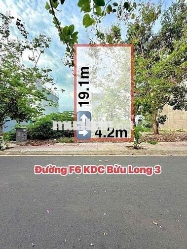 Hàng hiếm!!! Bán LÔ ĐẤT đường F6 KDC Bửu Long 3, Biên Hòa đã có sổ
