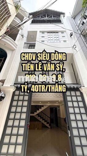🌟 CHDV SIÊU DÒNG TIỀN LÊ VĂN SỸ, P12, Q3 – 9,8 TỶ, 40TR/THÁNG