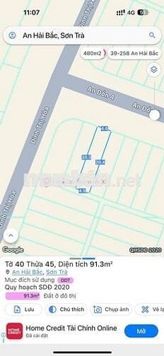Cặp đất Mặt Tiền An Đồn 4 , sát công viên Hồ Nghinh , cách biển 300m