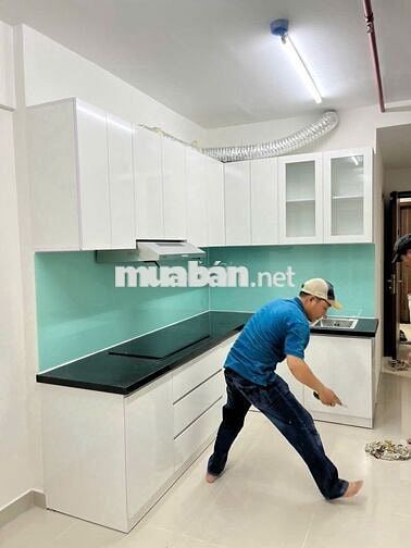 Cho thuê căn hộ 2PN-2WC,giá 5tr/tháng.Có bàn ăn,tủ quần áo,bếp,rèm cửa