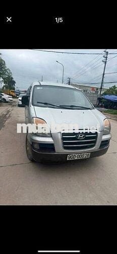 Starex 2005 máy cơ 6 chỗ tải 800kg