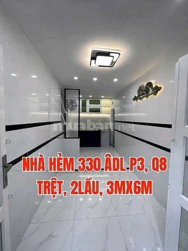 Cần bán gấp nhà mới, tuyệt đẹp, 1trệt, 2 lầu, Hẻm 330 Âu Dương Lân, P3